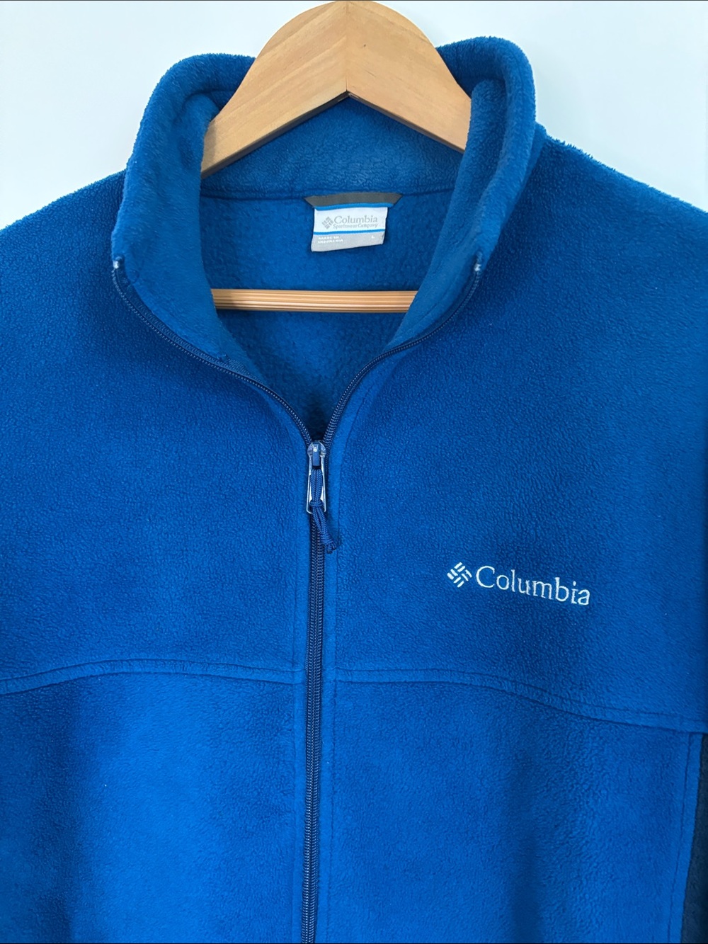 Columbia Sportswear Flattop Mountain Full Zip Fleece Jacket Blue Size Large - Picture 4 of 11